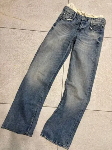 ZARA 스트레이트 데님 팬츠 34 S