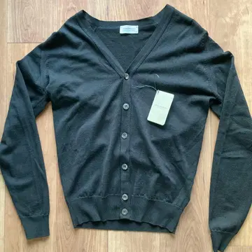 JOHN SMEDLEY 블랙 V넥 가디건 S