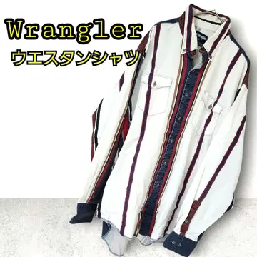 Wrangler 랭글러 웨스턴 셔츠 스트라이프 긴팔 데님 구제 의류