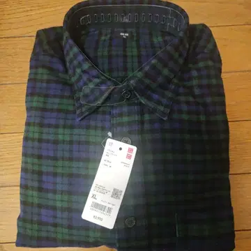 [ 미사용 새상품 ] UNIQLO 플란넬 체크 셔츠 XL