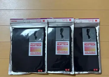유니클로 히트텍 레깅스 여성용 M 사이즈 3개 세트 3