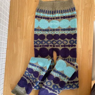 새상품 복슬복슬 털실 팝한 무늬의 따뜻한 레깅스 여성용 프리 사이즈