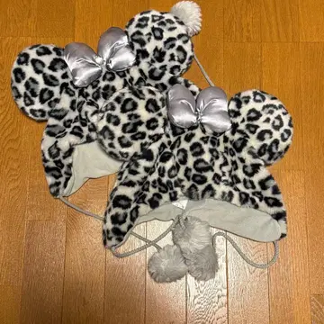 디즈니 레오파드 무늬 팬캡 2개 세트