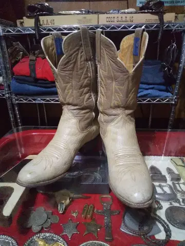 멕시코제 웨스턴 부츠 올 가죽 아메카지, 부츠 코디