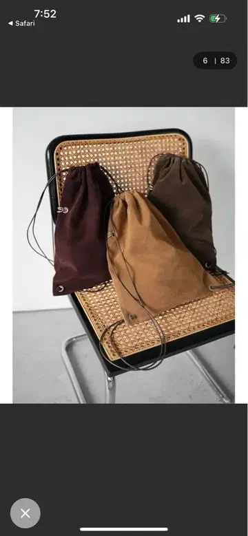 스웨이드 백팩 보르도 katrin tokyo