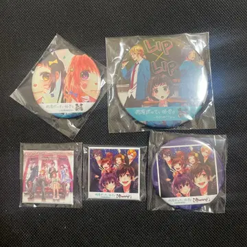 [ 미사용 새상품 ] HoneyWorks 앨범 혜택 캔뱃지 5개 세트