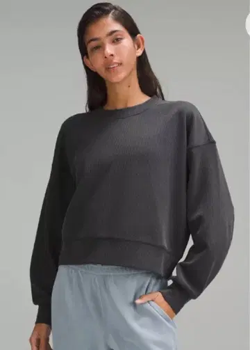 거의 미사용 룰루레몬 오버사이즈 크롭 맨투맨 6