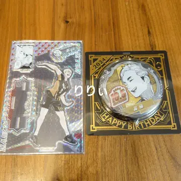 하이큐 미야 아츠무 생일 캔뱃지 명장면 디오라마 피규어