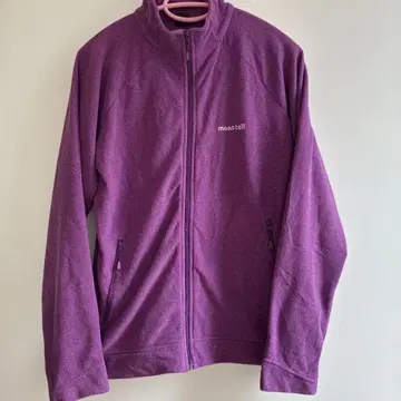 몽벨 여성용 샤미스 자켓 보라색 플리스 L