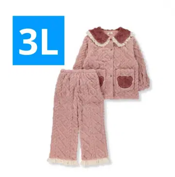 시마무라 아오키 미사코 시마미사 파자마 빅 사이즈 3L 곰 곰 포켓