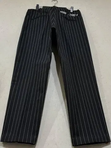 SEQUEL 시크웰 TYPE-F 스트라이프 워크 팬츠 블랙 일본제 L