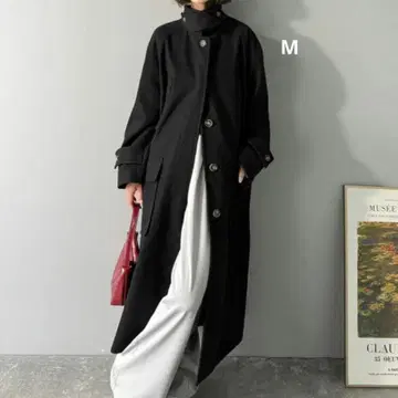 새상품 스텐카라 코트 롱 코트 빅 2way