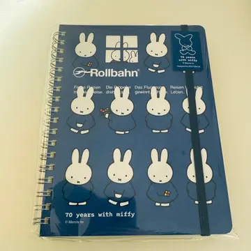 미피전 롤로반 포켓 부착 메모 L 블루 캐러멜