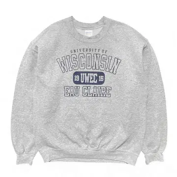 USA 구제 의류 위스콘신 대학교 칼리지 맨투맨 트레이닝복 프린트