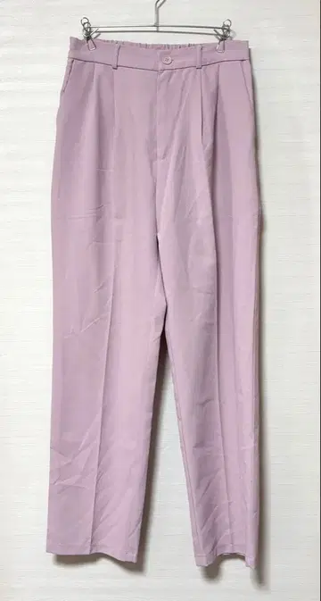 [ ROSE FARM ] 라벤더 L 사이즈 와이드 팬츠 센터 프레스