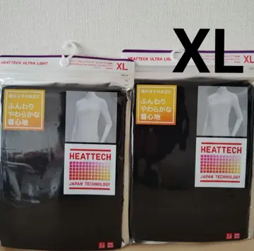 UNIQLO 히트텍 울트라 라이트 터틀넥 T 블랙 XL 2장