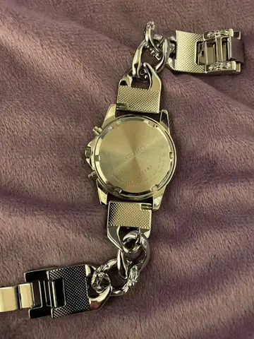 SEIKO 크로노그래프 블랙 크로스볼 벨트