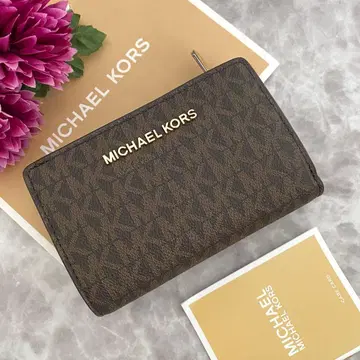 새상품 MICHAEL KORS 마이클코어스 접이식 지갑 브라운