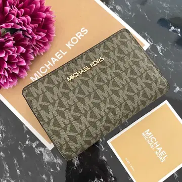새상품 MICHAEL KORS 마이클코어스 지갑 접이식 지갑 카키 그린