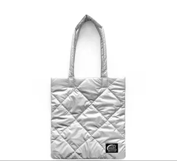 백 넘버 실버 토트백