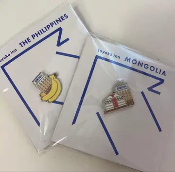 토요코인 핀 배지 필리핀+몽골