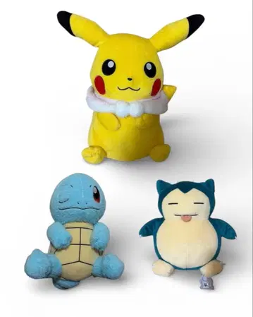 포켓몬 봉제 인형 세트 피카츄 꼬부기 카비곤 묶음 판매