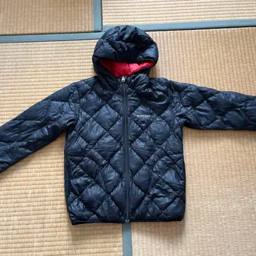 mont-bell 다운 자켓 퀼팅 리버서블 블랙/빨간색