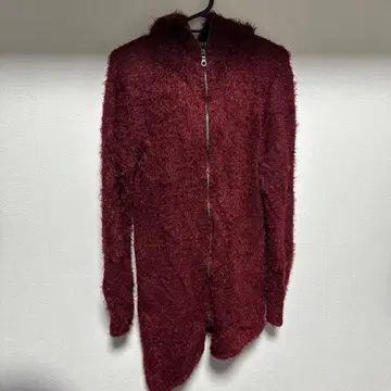 WILD PARTY 니트 후드티 지퍼