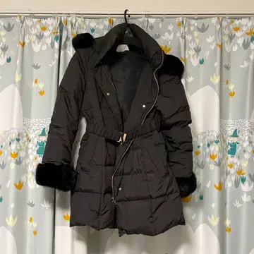 MERCURYDUO 롱 다운 자켓 블랙