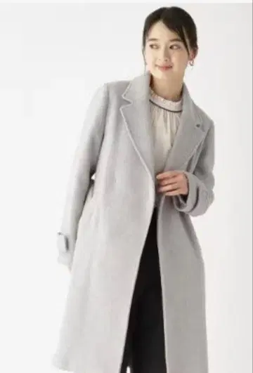 index 미사용 새상품 캐시미어 혼방 더블 체스터 코트