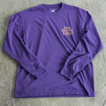 The North Face 보라색 긴팔 셔츠 XL