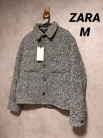 ZARA 자라 포켓 부착 텍스처 셔츠 자켓 M