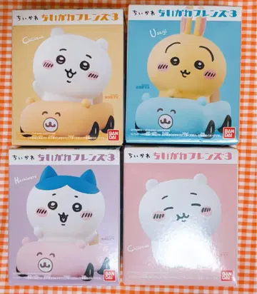 치이카와 프렌즈 3 4종 세트 치이카와 하치와레 토끼 쿠루마 부이