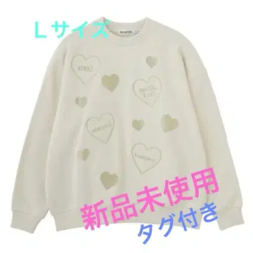 MILKFED. 아이보리 하트 맨투맨