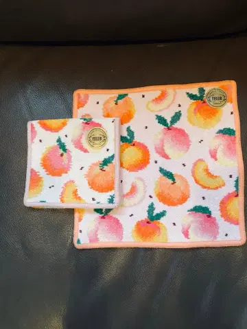 FILLER 피치 패턴 손수건 파우치와 손수건(^ ^)