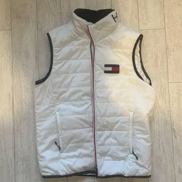 타미힐피거 슬리브리스 자켓 화이트