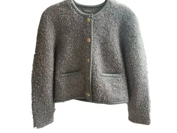 [ 미사용 ] CELFORD 팬시얀 더블 페이스 니트 자켓