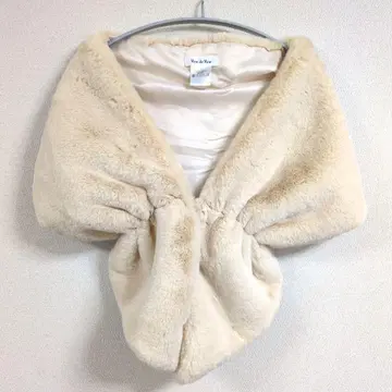 RewRew Rewde 포멀 인조 모피 숄 결혼식 보아