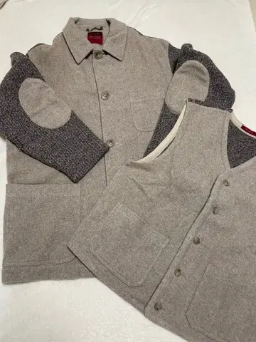 SEVENNY 울 혼방 자켓 베스트 세트