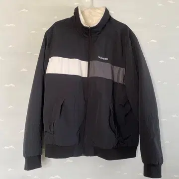 HILFIGER 집업 자켓 블랙/화이트/그레이