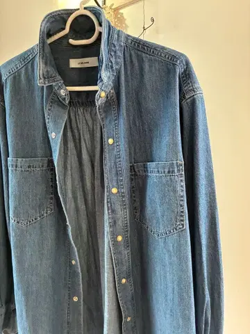 새상품급 L.E.JAMES 데님 셔츠 인디고 블루