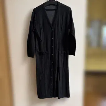 FAVOLINK 야스이 유리 블랙 롱 가디건 S