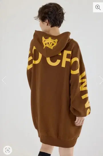 로데오 크라운 로고 후드티 원피스