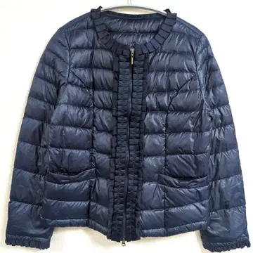 & Love 프릴 다운 자켓 숏 기장 라이트 다운