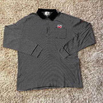 Picone Club 스트라이프 긴팔 피케 셔츠 골프 사이즈 48(L)