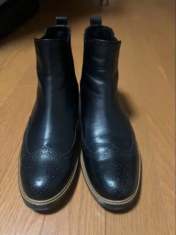 블랙 사이드 고어 부츠 24cm