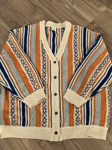 niko and - 스트라이프 롱 가디건