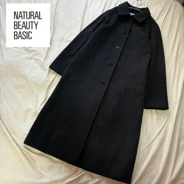 NATURAL BEAUTY BASIC 롱 코트 다크 그레이 L