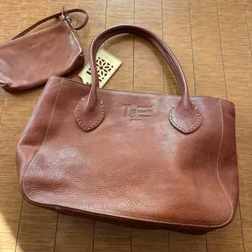 genten 브라운 토트백 파우치 포함 (미사용)