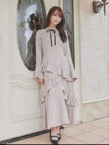 로제 뮤즈 롱 원피스